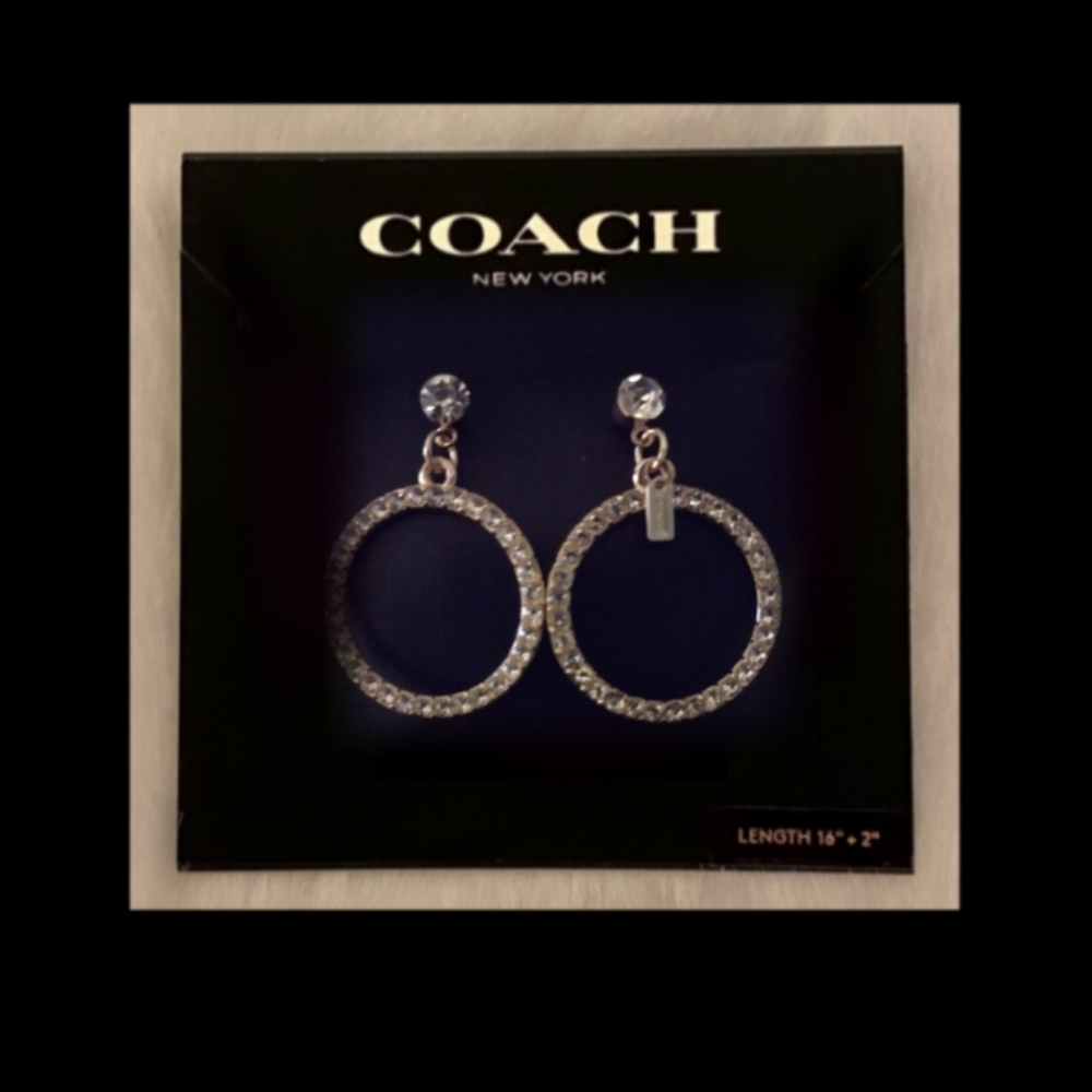 Coach Gold Disc Earrings